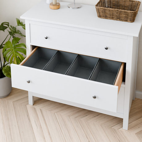 Organizer für IKEA Hemnes Kommode zum Teilen der Schublade in Fächer, Boxen zum Organisieren der Schublade passend für Wickelkommode Boxen Organisation