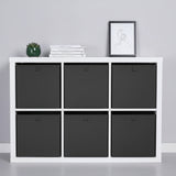 Box für Ikea Kallax Regal, faltbare Stoffbox, Kiste - Anthrazit Box Kiste Clutter Cover