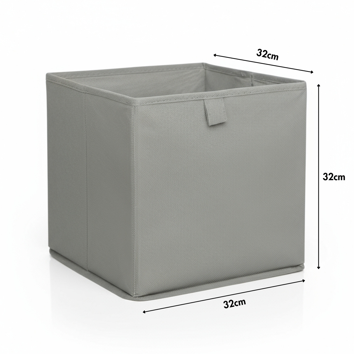 Box für Ikea Kallax Regal, faltbare Stoffbox, Kiste - Grau Box Kiste Korb Clutter Cover