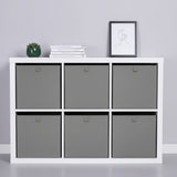 Box für Ikea Kallax Regal, faltbare Stoffbox, Kiste - Grau Box Kiste Korb Clutter Cover