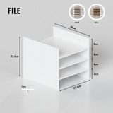 Fachteiler für IKEA Kallax Regal, verschiedene Varianten Fachteiler Clutter Cover