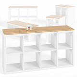 Holzplatte für 4er IKEA Kallax Regal, Eiche - Deckplatte 147 x 39cm Holzplatte Clutter Cover