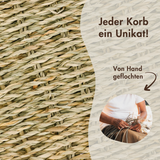 Korb für Kallax Regal aus Seegras 32 x 34,5 x 32cm, Flechtkorb Kallax Einsatz Clutter Cover