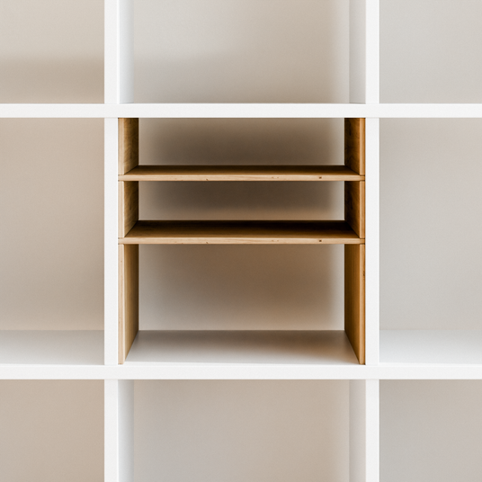 Fachteiler für IKEA Kallax Regal, verschiedene Varianten Eiche Mix Fachteiler Clutter Cover