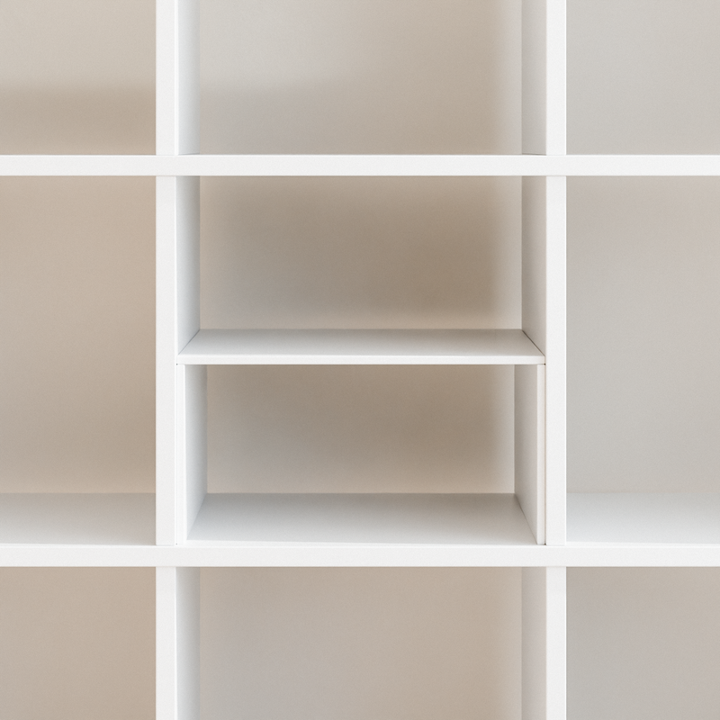 Fachteiler für IKEA Kallax Regal, verschiedene Varianten Weiß Basic Fachteiler Clutter Cover