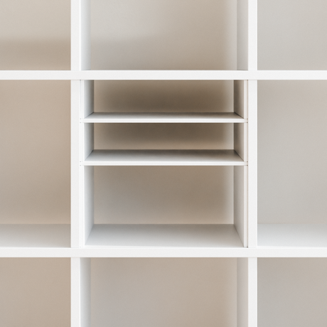 Fachteiler für IKEA Kallax Regal, verschiedene Varianten Weiß Mix Fachteiler Clutter Cover