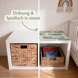 Spielfolie für IKEA Kallax Regal (2er, 3er, 4er), PVC freie Klebefolie, selbstklebende Möbelfolie