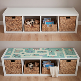 Spielfolie für IKEA Kallax Regal (2er, 3er, 4er), PVC freie Klebefolie, selbstklebende Möbelfolie