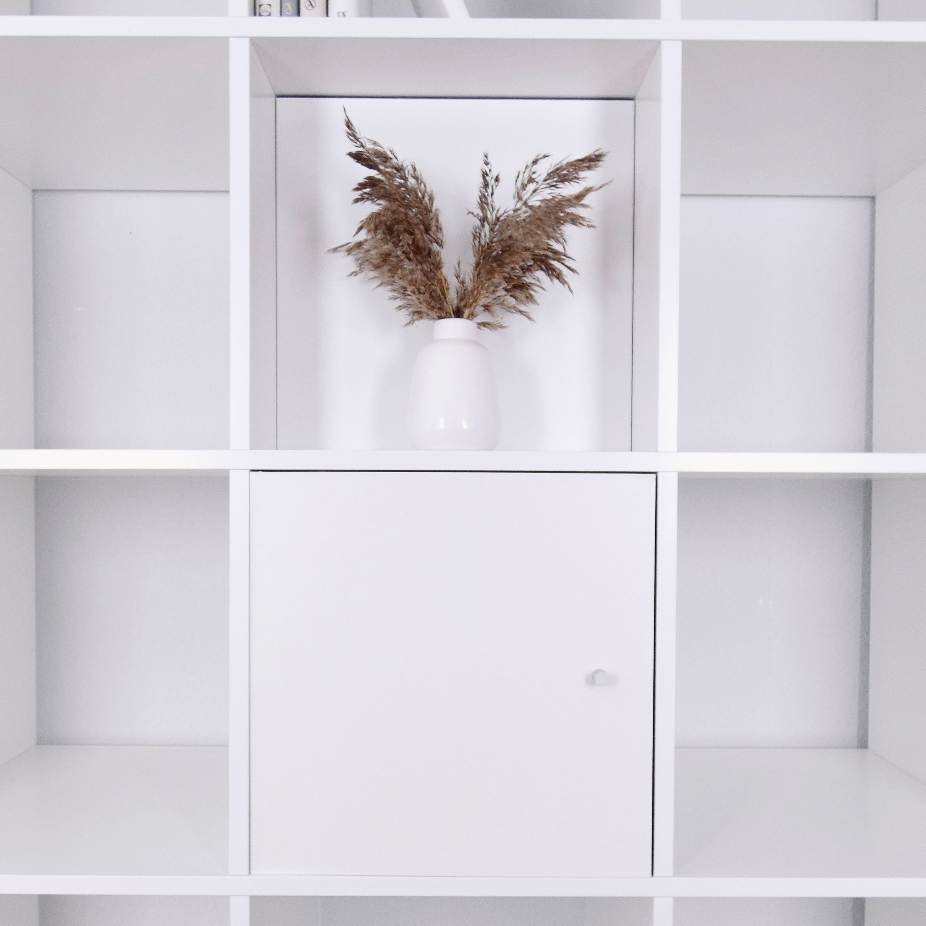 IKEA Kallax Tür in Weiß, Facheinsatz auch passend für Expedit Würfelregal,  33,5 x 33,5cm