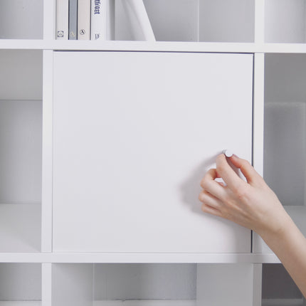 IKEA Kallax Tür in Weiß, Facheinsatz auch passend für Expedit Würfelregal, 33,5 x 33,5cm