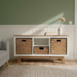 Untergestell für IKEA Kallax Regal 2er, 3er & 4er, Holz Gestell im Stil Eiche Möbelfüße Clutter Cover
