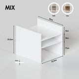 Fachteiler für IKEA Kallax Regal, verschiedene Varianten Fachteiler Clutter Cover