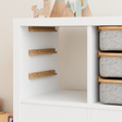 Einsatz für IKEA Kallax Regal, Schienen aus Holz, wahlweise mit passenden Boxen Nur Schienen Box Kiste Clutter Cover