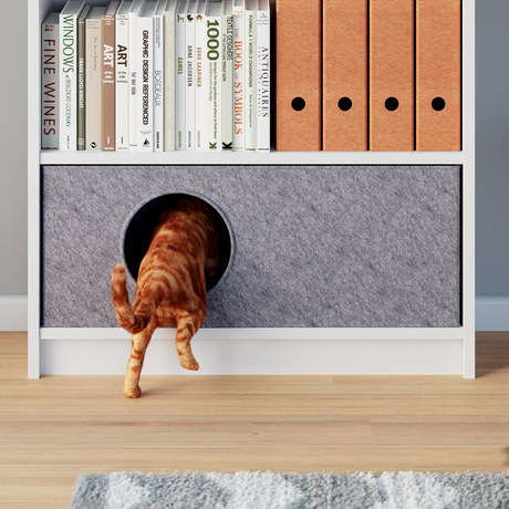 Katzenhöhle für IKEA Billy Regal 75 x 25 x 29cm, Filzhöhle für Katzen - Clutter Cover