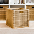 Korb Ikea Kallax Expedit Regal Würfelregal Box Rattan Braun natürliche Kiste 