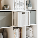 Korb Ikea Kallax Expedit Regal Würfelregal Box Rattan weißnatürliche Kiste Geflechtkorb