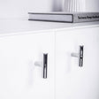 Möbelknöpfe Griffe passend für IKEA Möbel - T- Griff Chrome Regalgriffe T Form Clutter Cover