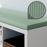 Sitzkissen Grün mit Cord-Stoff für IKEA Kallax Regal 2er, 3er und 4er Sitzkissen Clutter Cover