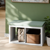 Sitzkissen Grün mit Cord-Stoff für IKEA Kallax Regal 2er, 3er und 4er Kallax 2er (76 x 39cm) Sitzkissen Clutter Cover