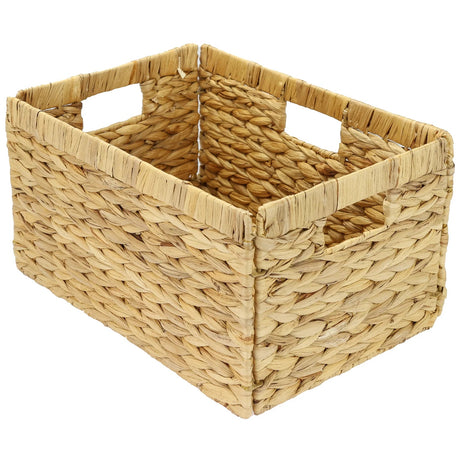 Billy Korb aus Wasserhyazinthe 35 x 25 x 20cm, geflochtener Aufbewahrungskorb Billy Einsatz Clutter Cover