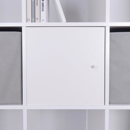 IKEA Kallax Tür in Weiß, Facheinsatz auch passend für Expedit Würfelregal, 33,5 x 33,5cm