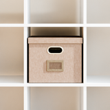 Kallax Box für Hängeregister DIN A4, Stoffbox für Hängemappen, 33 x 37,5 x 28cm Kallax Einsatz Clutter Cover