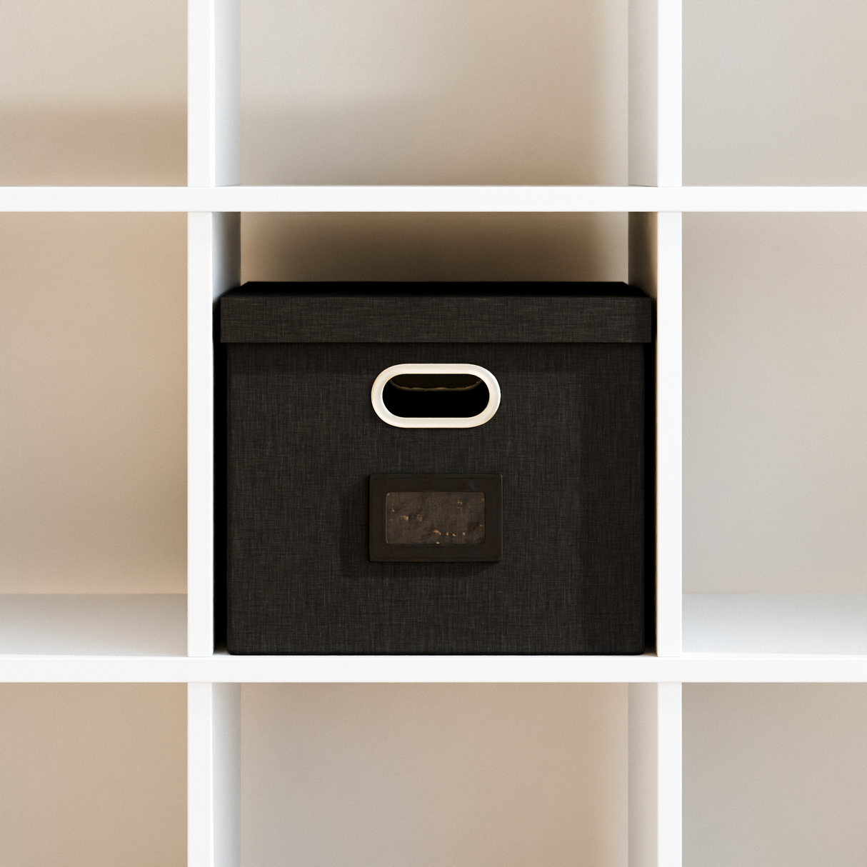 Kallax Box für Hängeregister DIN A4, Stoffbox für Hängemappen, 33 x 37,5 x 28cm Kallax Einsatz Clutter Cover