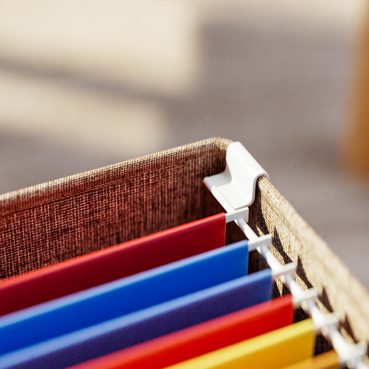 Kallax Box für Hängeregister DIN A4, Stoffbox für Hängemappen, 33 x 37,5 x 28cm Kallax Einsatz Clutter Cover