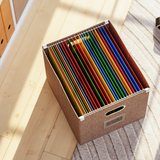 Kallax Box für Hängeregister DIN A4, Stoffbox für Hängemappen, 33 x 37,5 x 28cm Kallax Einsatz Clutter Cover