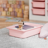 Box "TRÖVI" für IKEA Trofast Regale - 42 x 30 x 10cm in Weiß, Beige, Rosa und Eukalyptus Box Kiste Clutter Cover