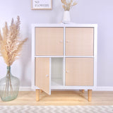 Wiener Geflecht Klebefolie für Ikea Kallax Tür Boho Rattan Stil Easy Stick Folie - Clutter Cover