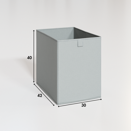Trofast Kiste Box für Trofast Regal in grau aus Stoff Großer Korb für Wäsche Spiezeug oder Kuscheltiere und Decken Kissen