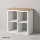 Holzplatte für IKEA Kallax Regal 1er, 2er, 3er oder 4er - Eiche Deckplatte Holzplatte Clutter Cover