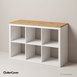 Holzplatte für IKEA Kallax Regal 1er, 2er, 3er oder 4er - Eiche Deckplatte Holzplatte Clutter Cover