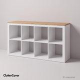 Holzplatte für IKEA Kallax Regal 1er, 2er, 3er oder 4er - Eiche Deckplatte Holzplatte Clutter Cover