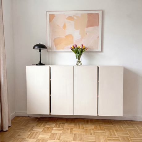 Möbelfarbe ohne Schleifen, Weiß 750ml Kreidefarbe ideal für IKEA Möbel, Kreidelack für ca. 6m² Möbelfarbe Clutter Cover