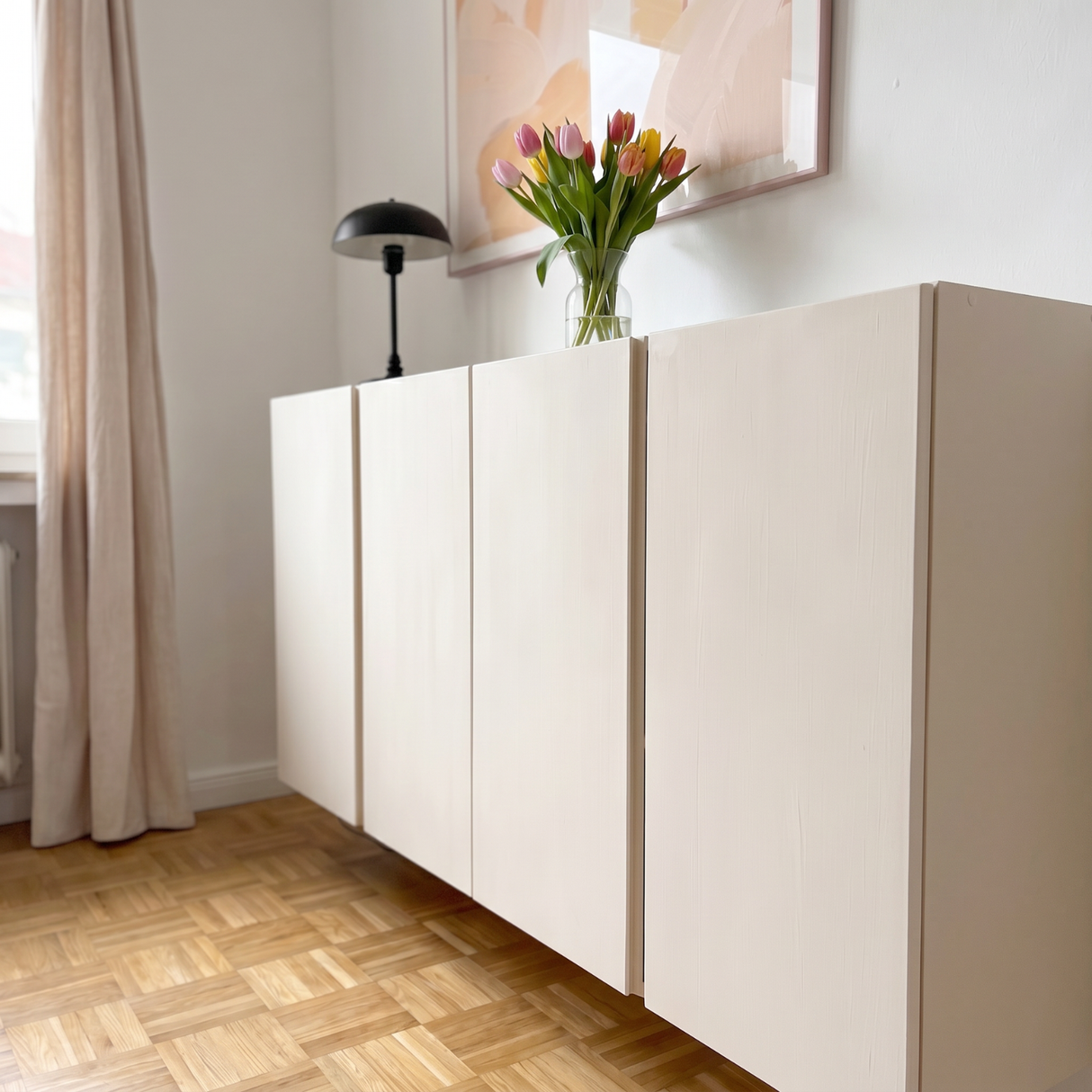 Möbelfarbe ohne Schleifen, Weiß 750ml Kreidefarbe ideal für IKEA Möbel, Kreidelack für ca. 6m² Möbelfarbe Clutter Cover