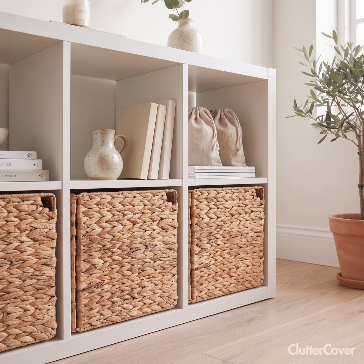 Tür für IKEA Kallax aus Wasserhyazinthe, Regaltür "KORVDÖÖR" Tür Clutter Cover