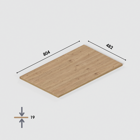 Holzplatte aus Eiche für IKEA Malm Kommode aus Eiche