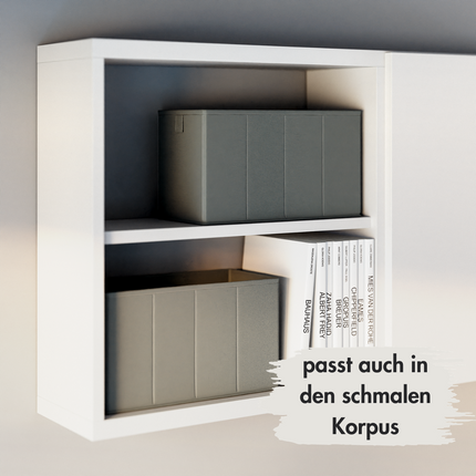 Box für IKEA BESTA Regal, 35 x 17 x 20cm, faltbare Aufbewahrungsbox aus Stoff