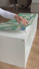 Spielfolie für IKEA Kallax Regal (2er, 3er, 4er), PVC freie Klebefolie, selbstklebende Möbelfolie