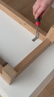 Untergestell für IKEA Kallax Regal 2er, 3er & 4er, Holz Gestell im Stil Eiche