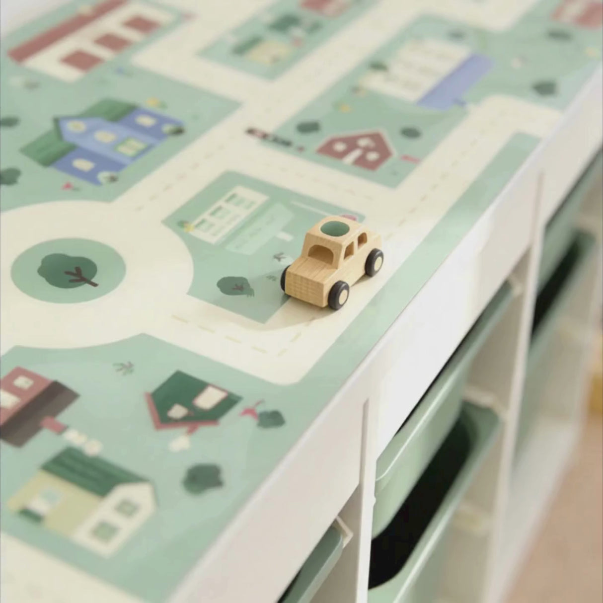 Spielfolie für IKEA Trofast Regal, PVC-freie Klebefolie