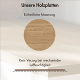 Holzplatte für 2er IKEA Kallax Regal, Eiche - Deckplatte 76 x 39cm