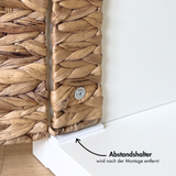 KORVDÖÖR – Tür aus Wasserhyazinthe für IKEA KALLAX Regal