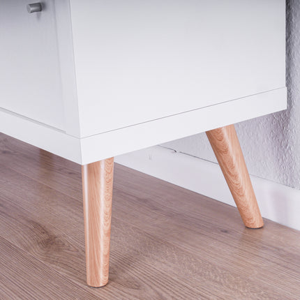 Furniture feet suitable for Ikea Kallax shelves - wood look