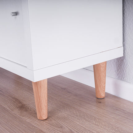 Möbelfüße Regalbeine passend für Ikea Kallax Regal - hell