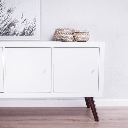 Pieds de meubles adaptés aux étagères Ikea Kallax - aspect bois