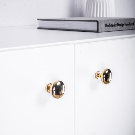 Furniture handles &amp; knobs - also suitable for Ikea furniture - stainless steel half-round