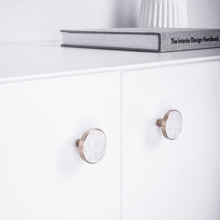 Møbler håndtag &amp; Kabinet greb – også velegnet til Ikea møbler - rustfrit stål af høj kvalitet - Marmor-look